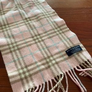 Pink Burberry Scarf